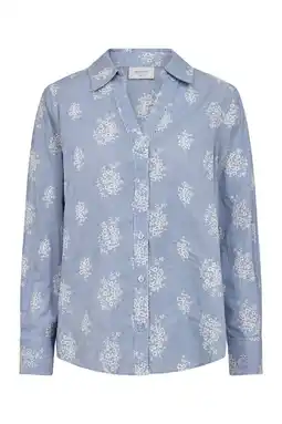 Wehkamp FREEQUENT gestreepte blouse blauw aanbieding