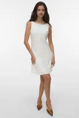 Wehkamp VERO MODA korte jurk broderie ecru aanbieding