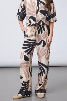 Wehkamp SisterS Point wide leg regularwaist broek beige aanbieding