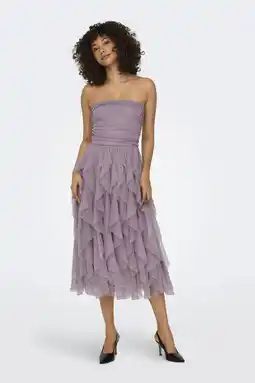 Wehkamp ONLY midi jurk lila aanbieding