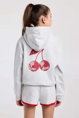Wehkamp America Today hoodie met backprint lichtgrijs aanbieding