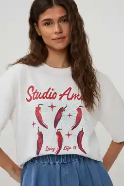 Wehkamp Studio AMAYA T-shirt wit aanbieding