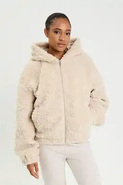 Wehkamp Cache Cache teddy jas ecru aanbieding