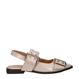 Wehkamp Nelson lak slingback loafers taupe aanbieding