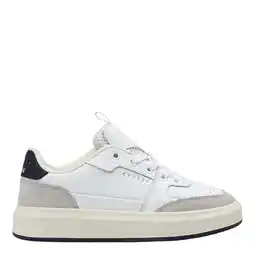 Wehkamp Cruyff leren sneakers wit/grijs aanbieding