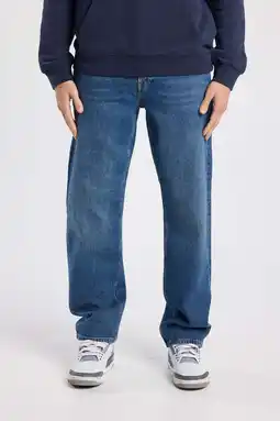 Wehkamp America Today Dexter regular fit jeans dark blue aanbieding