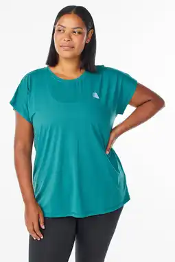 Wehkamp ACTIVE By Zizzi Plus Size sprot T-shirt turquoise aanbieding