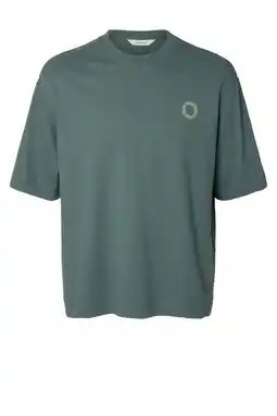 Wehkamp Selected oversized T-shirt gebreid groen aanbieding