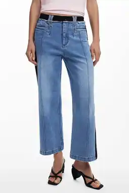 Wehkamp Desigual straight leg jeans medium blue denim aanbieding