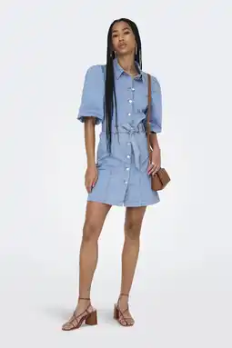 Wehkamp ONLY spijkerjurk light blue denim aanbieding