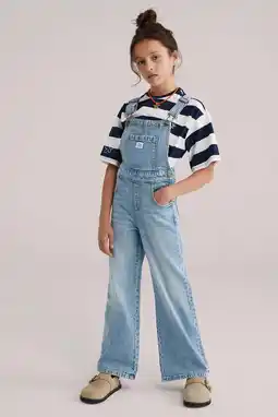 Wehkamp WE Fashion Blue Ridge relaxed fit tuinbroek medium blue denim aanbieding