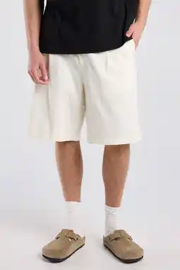 Wehkamp America Today relaxed casual short met linnen ecru aanbieding