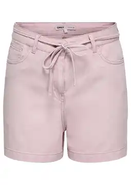 Wehkamp ONLY regular highwaist casual short lichtroze aanbieding