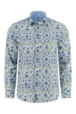 Wehkamp A fish named Fred regular casual overhemd groen aanbieding