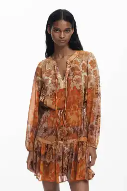 Wehkamp Desigual mini jurk oranje aanbieding
