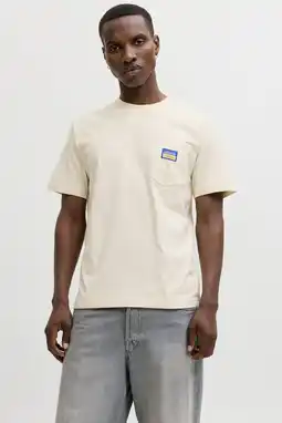 Wehkamp JACK & JONES ORIGINALS regular T-shirt ecru aanbieding