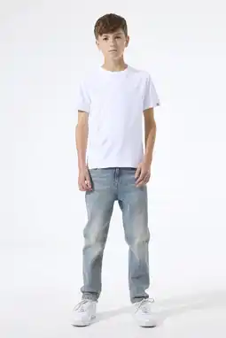 Wehkamp Garcia tapered jeans medium blue denim aanbieding
