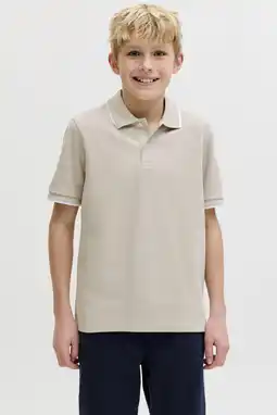 Wehkamp JACK & JONES JUNIOR polo beige aanbieding