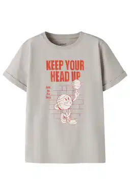 Wehkamp NAME IT KIDS T-shirt greige aanbieding