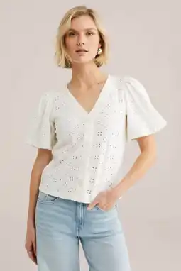 Wehkamp WE Fashion blouse ecru broderie aanbieding