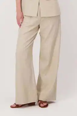 Wehkamp Zusss wide leg highwaist broek beige aanbieding