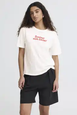 Wehkamp ICHI T-shirt wit aanbieding