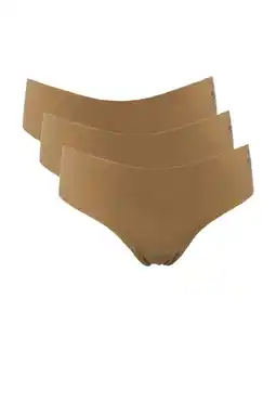 Wehkamp My Basic by After Eden seamless slip (set van 3) beige aanbieding