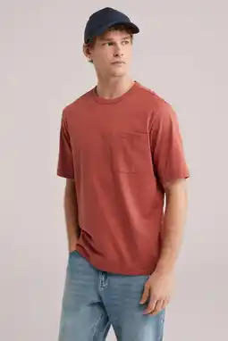 Wehkamp WE Fashion Blue Ridge relaxed T-shirt koraalrood aanbieding