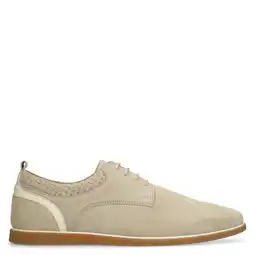 Wehkamp No Stress suède veterschoenen beige aanbieding