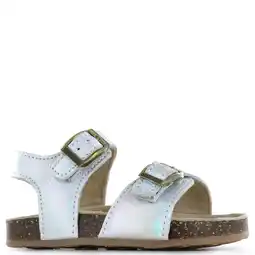 Wehkamp Shoesme leren sandalen - zilver aanbieding