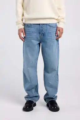 Wehkamp America Today Duncan loose fit jeans washed blue aanbieding