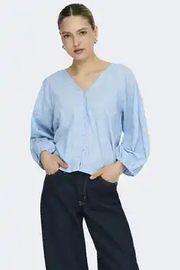 Wehkamp ONLY blouse lichtblauw aanbieding