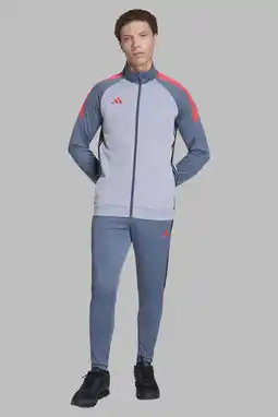 Wehkamp adidas Performance Senior Senior trainingspak blauw/rood aanbieding