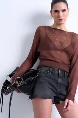 Wehkamp TOPSHOP denim mom highwaist short black denim aanbieding