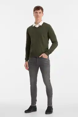 Wehkamp Anytime skinny jeans lichtgrijs aanbieding