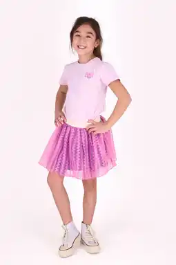 Wehkamp B.Nosy mesh korte rok roze aanbieding