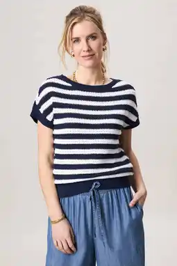 Wehkamp Miss Etam gebreide trui blauw aanbieding