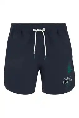 Wehkamp WE Fashion zwemshort met print donkerblauw aanbieding