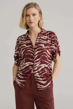 Wehkamp WE Fashion blouse donkerrood aanbieding