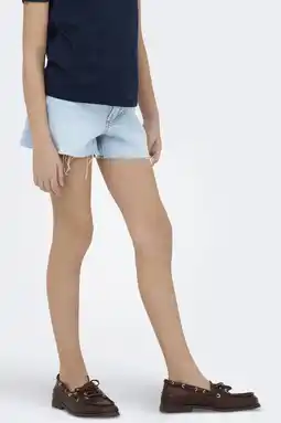 Wehkamp KIDS ONLY GIRL regularwaist short light blue denim aanbieding