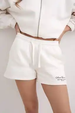 Wehkamp Aim'n sportshort Script wit aanbieding