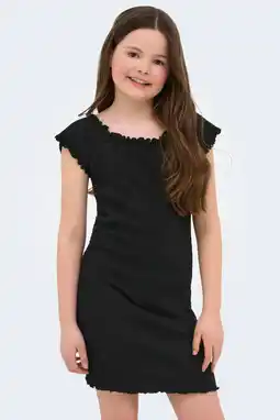 Wehkamp KIDS ONLY GIRL midi jurk zwart aanbieding