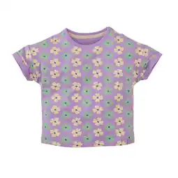 Wehkamp Z8 mini T-shirt Jara lila/lichtgroen/crème aanbieding