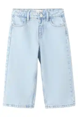 Wehkamp Mango Kids straight leg jeans light blue denim aanbieding