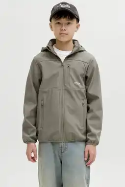 Wehkamp JACK & JONES JUNIOR softshell jas grijsgroen aanbieding