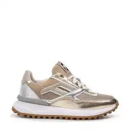 Wehkamp Floris van Bommel Noppi 52.02 leren sneakers goud/zilver aanbieding