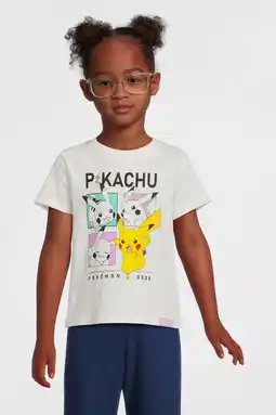 Wehkamp Anytime T-shirt Pokemon license off-white aanbieding