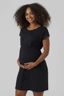 Wehkamp VERO MODA MATERNITY zwangerschapsjurk - groen/zwart (set van 2) aanbieding