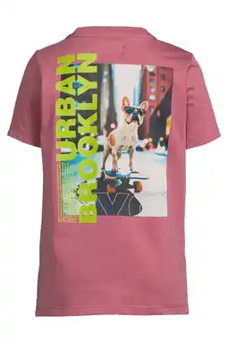 Wehkamp Orange Stars T-shirt met backprint roze aanbieding
