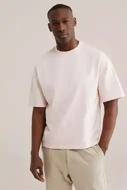 Wehkamp WE Fashion boxy T-shirt lichtroze aanbieding